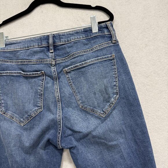 Abercrombie & Fitch Jeans Womens 30 Blue Ultra High Rise Flare Denim Stretch - Picture 10 of 13